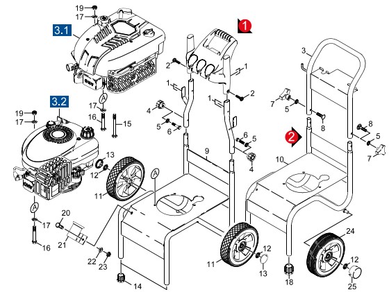 KARCHER K5000G 11331090 Pressure Washer parts list manual